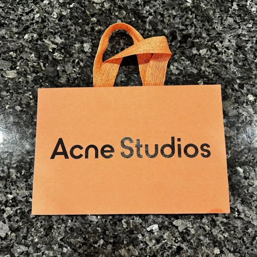 Acne Studios Pink Shopping Empty Gift Bag
